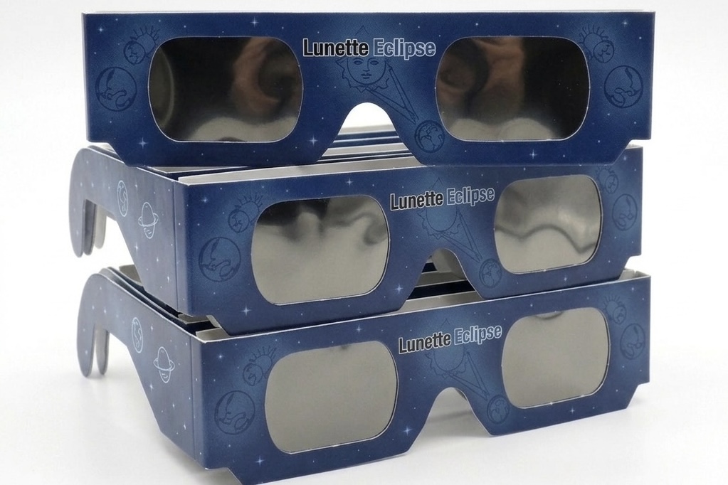 Lunette Eclipse Solaire 3 pièces - vue 1